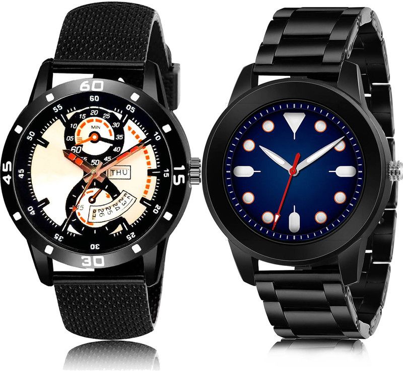 Analog Watch - For Men Modern Unique 2 Watch Combo For Boys And Men - BL46.56-(65-S-20)