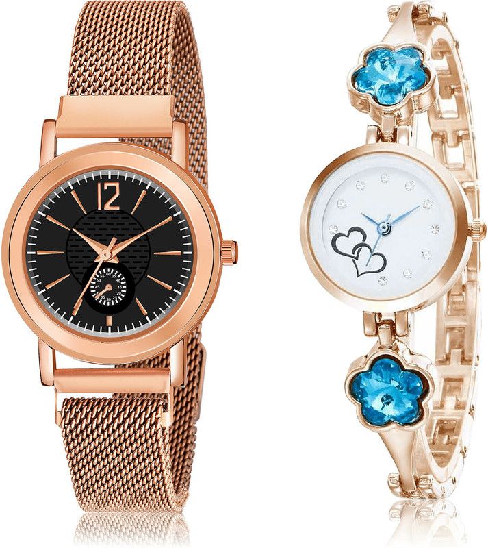 Analog Watch - For Girls Latest Quartz 2 Watch Combo For Women And Girls - GW38-G435
