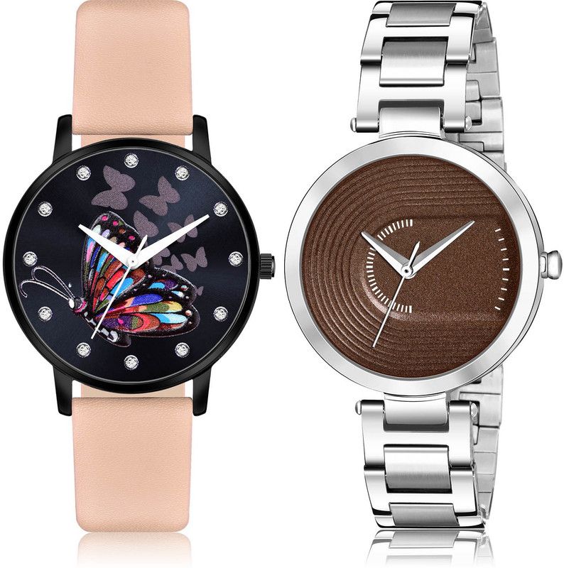 Analog Watch - For Women Modish Fancy 2 Watch Combo For Women And Girls - GM377-GM219