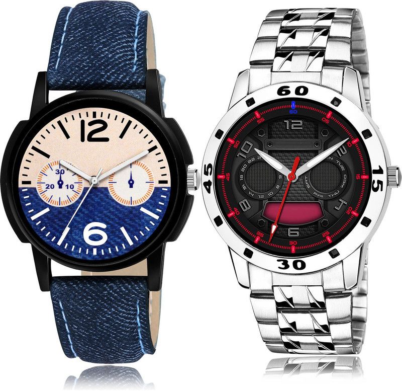 Analog Watch - For Men Treading Collection 2 Watch Combo For Boys And Men - B10-(59-S-19)