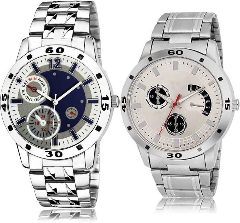 combo watch Analog Watch - For Men Brand New Heart Chain Watch Watch - B666-BL46.101 (Combo Of 2 )