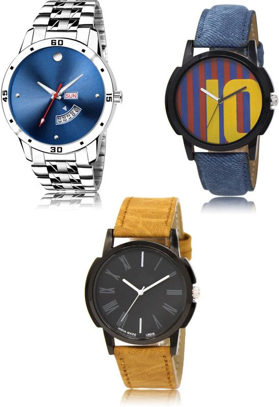 New latest Designer Combo of 3 Analog Watch - For Men 105-10-19