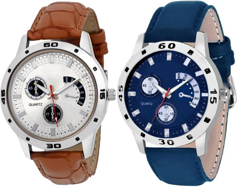 Analog Watch - For Men Stylish Leather Belt Combo OZ-203-205