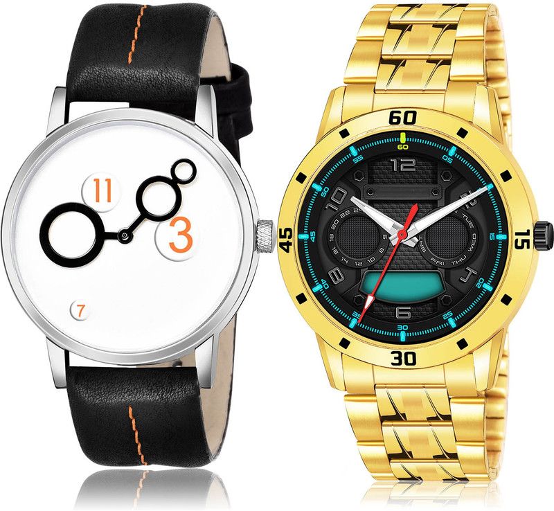 Analog Watch - For Men Best Branded 2 Watch Combo For Boys And Men - BM13-(58-S-21)