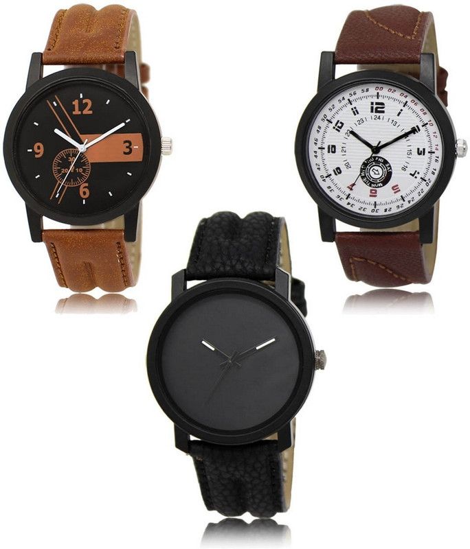 New latest Designer Combo of 3 Analog Watch - For Men -01-11-21