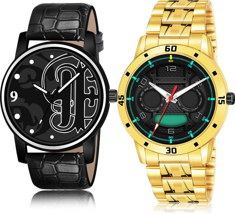 Analog Watch - For Men Contemporary Professional 2 Watch Combo For Boys And Men - BL46.70-(57-S-21)