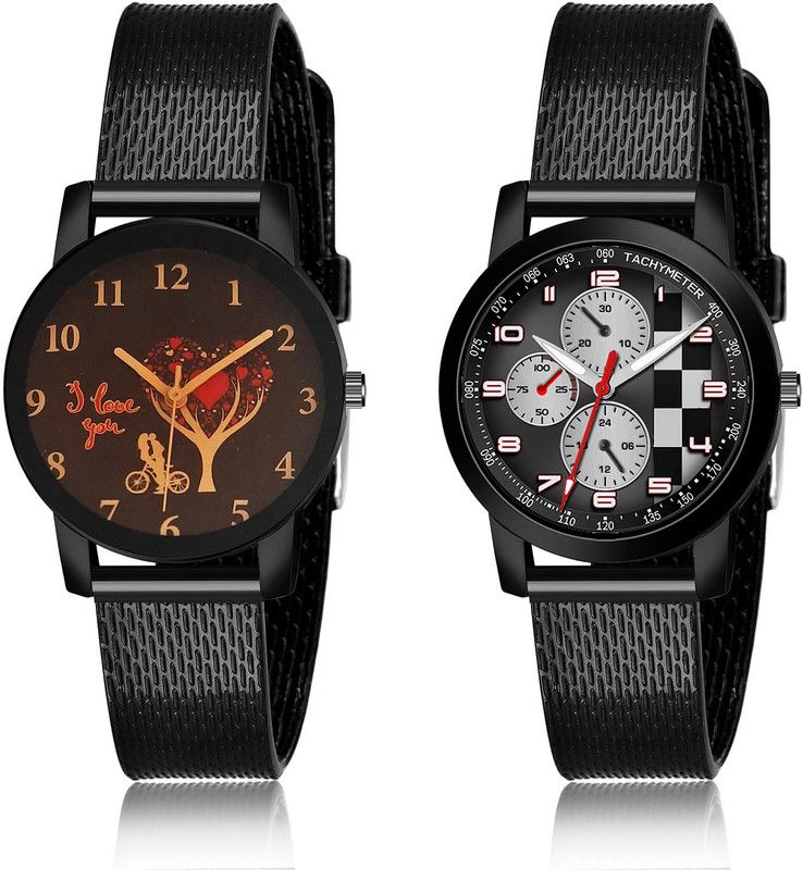 Analog Watch - For Girls Contemporary Formal 2 Watch Combo For Women And Girls - G531-(15-L-10)