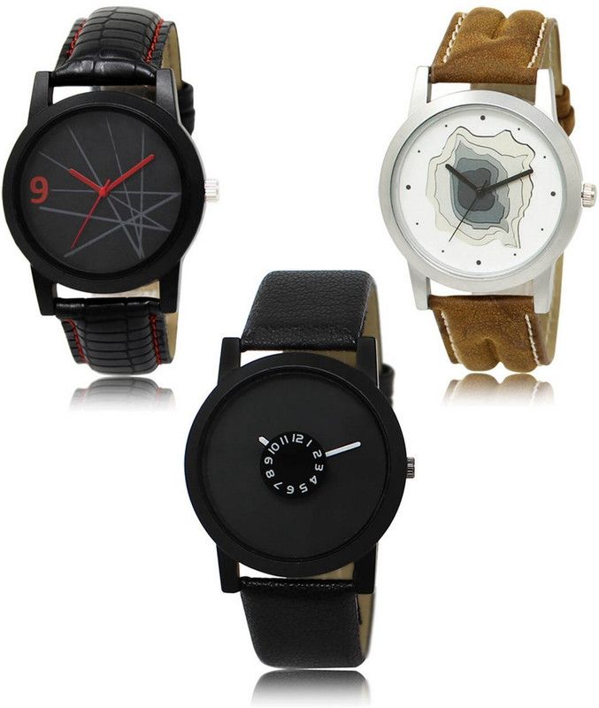 New latest Designer Combo of 3 Analog Watch - For Men LR-08-09-25