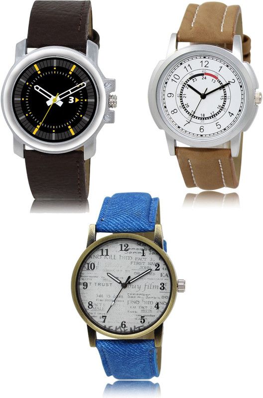 New latest Designer Combo of 3 Analog Watch - For Men 44-17-28