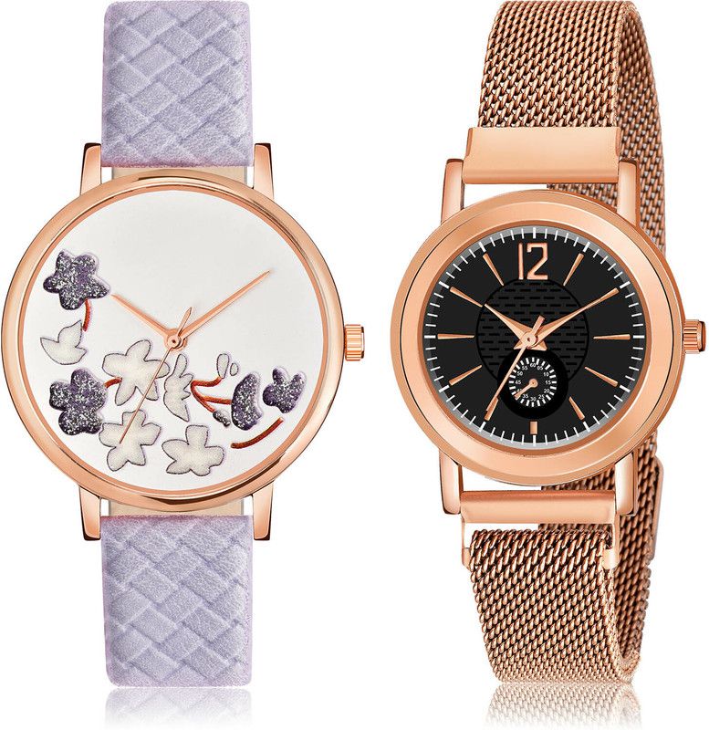 Analog Watch - For Women Latest Stylish 2 Watch Combo For Women And Girls - GM502-GW38