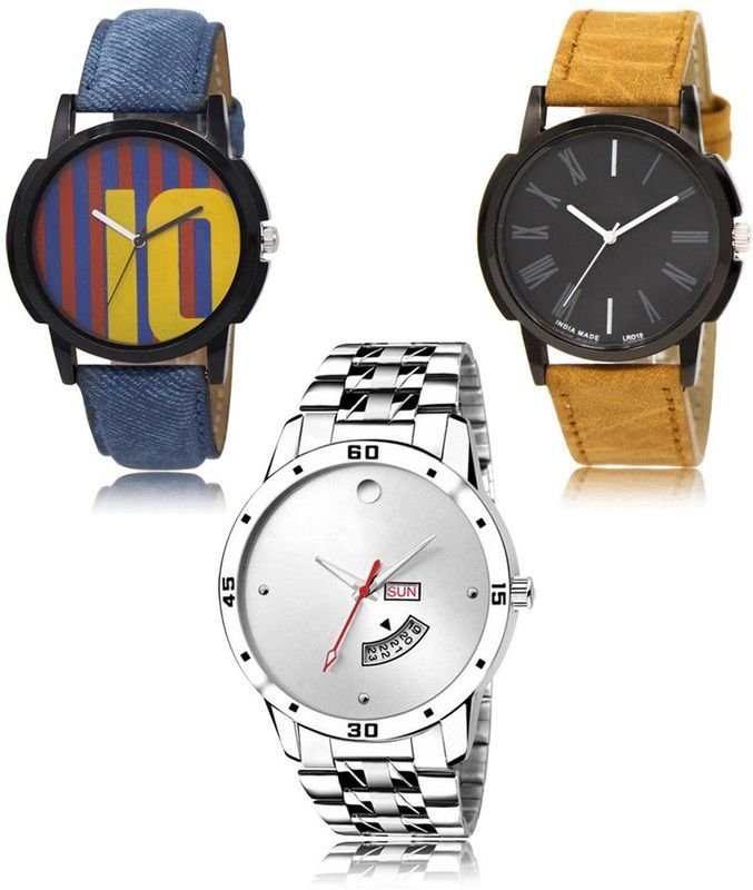 New latest Designer Combo of 3 Analog Watch - For Men LR-10-19-103