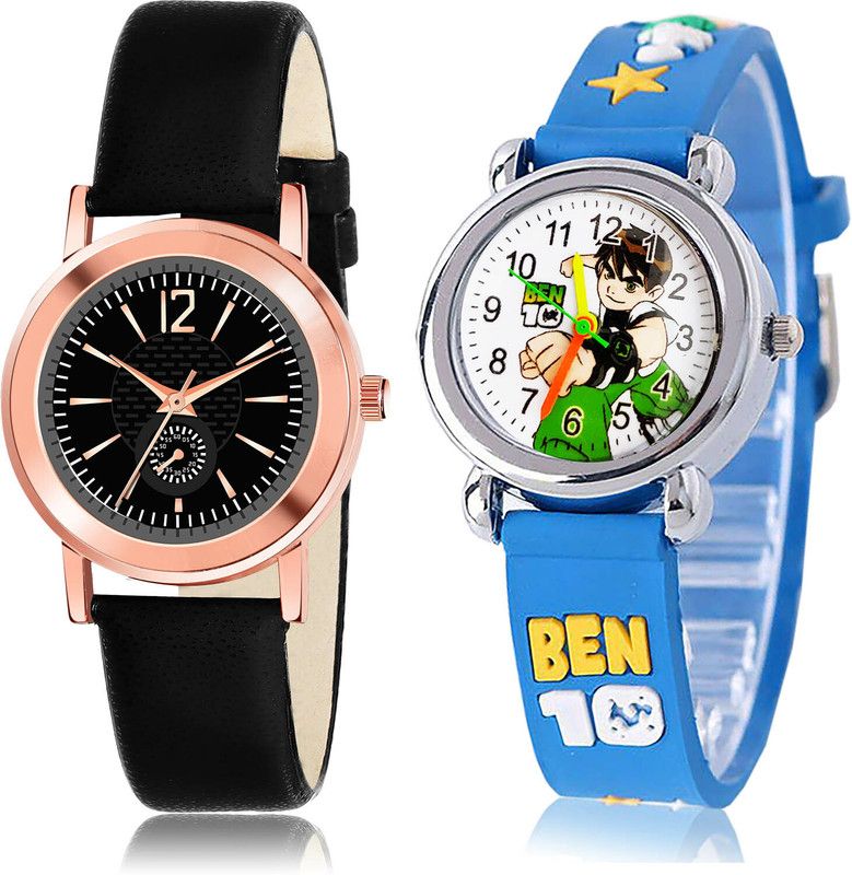 Analog Watch - For Girls New Heart 2 Watch Combo For Women And Girls - GW11-GC95