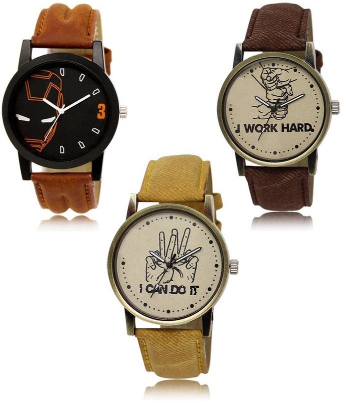 New latest Designer Combo of 3 Analog Watch - For Men LR-04-29-30