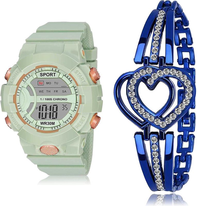 Analog-Digital Watch - For Girls Modern Rich 2 Watch Combo For Women And Girls - DG35-GX6