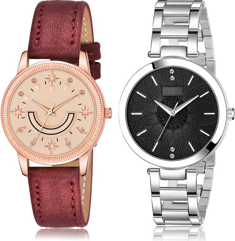 Analog Watch - For Women Classical Fashionable 2 Watch Combo For Women And Girls - GW63-GM201
