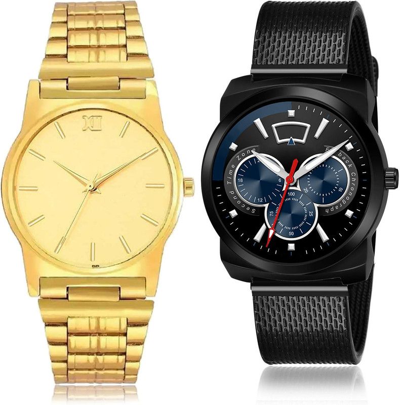 Analog Watch - For Men Treading Italian Designer 2 Watch Combo For Boys And Men - BCPL32-(61-S-10)