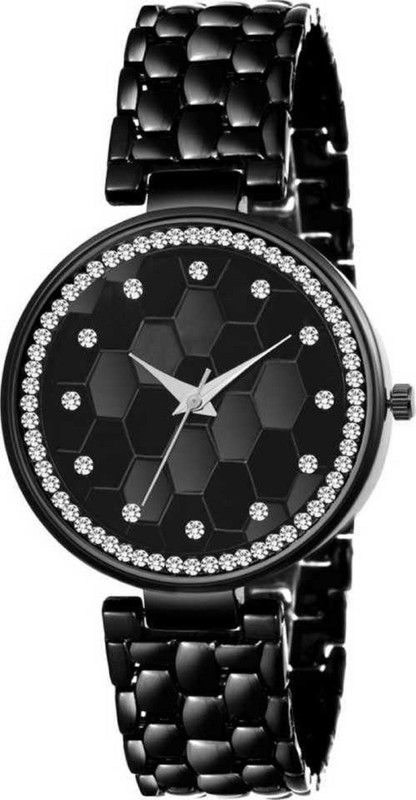 Analog Watch - For Girls Black Women Watches Ladies Wrist Watch for Girls Style Analog Fashion Female Clock with Metal Mash Strap Stylish Girls Watch New Model 2021 diamond Analog Watch - For Boys & Girls