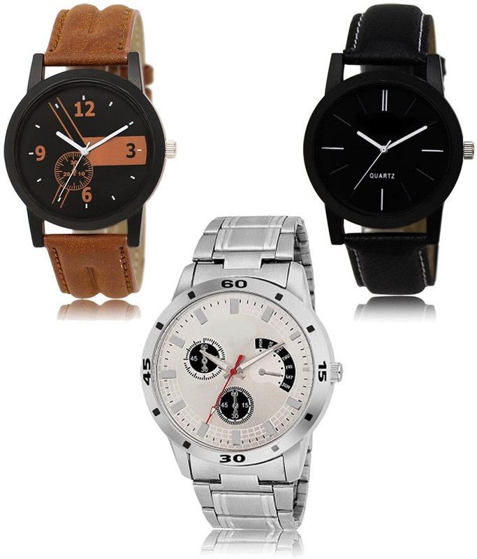 New latest Designer Combo of 3 Analog Watch - For Men LR-01-05-101