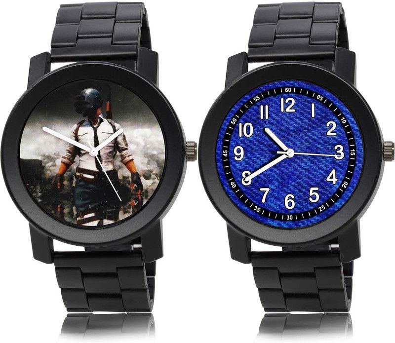 combo watch Analog Watch - For Boys Modern Party Wedding Pubg Military Army Chain Watch And Chain Watch Watch - B506-B796 (Combo Of 2 )