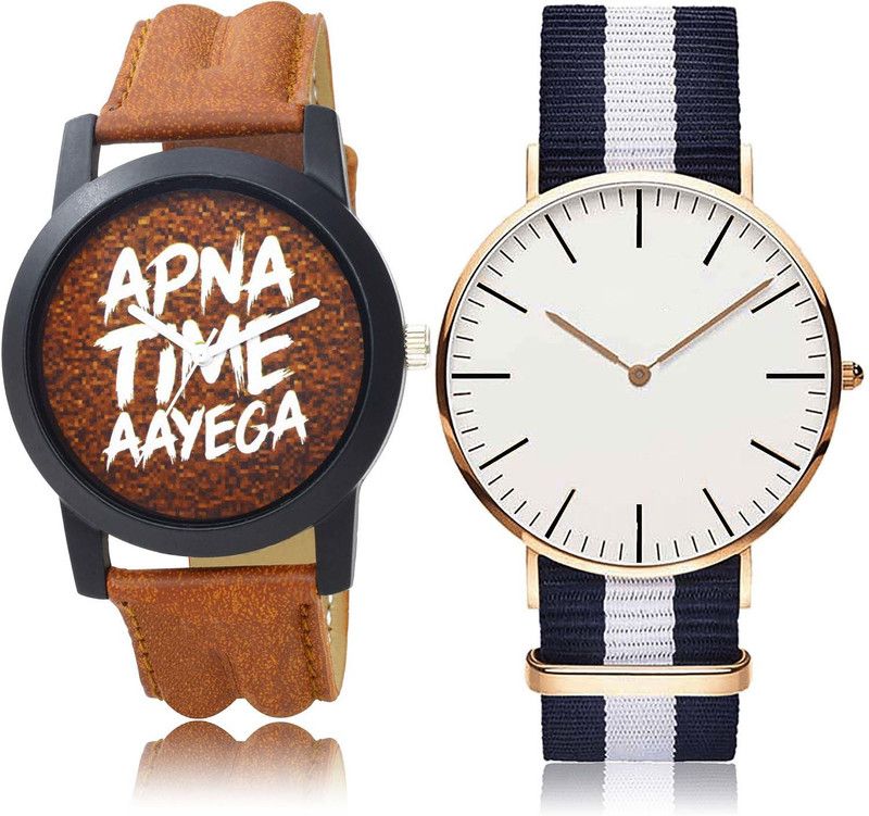 combo watch Analog Watch - For Men Modern Model Apna Time Aayega Combo Watch For Boys And Men - BO40-B109