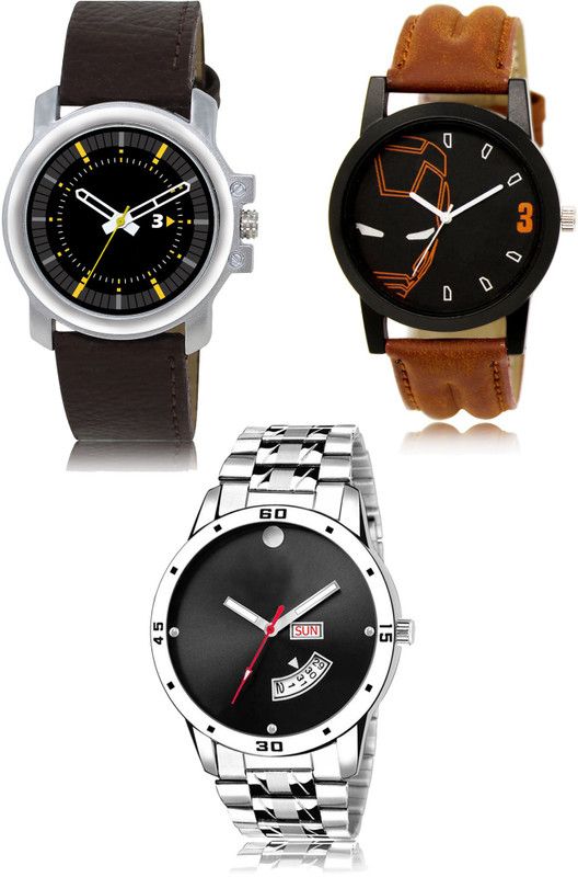 New latest Designer Combo of 3 Analog Watch - For Men LR44-LR04-LR104