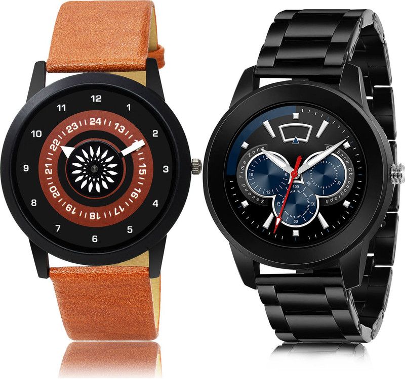 Analog Watch - For Men New Branded 2 Watch Combo For Boys And Men - B384-(61-S-20)