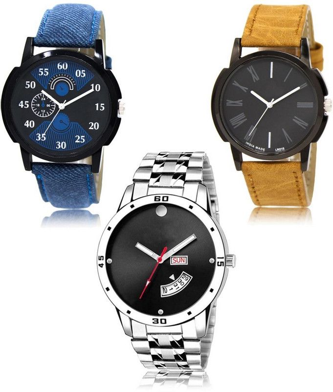 New latest Designer Combo of 3 Analog Watch - For Men LR-02-19-104