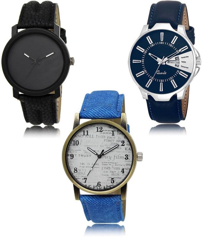 New latest Designer Combo of 3 Analog Watch - For Men LR21-LR23-LR28