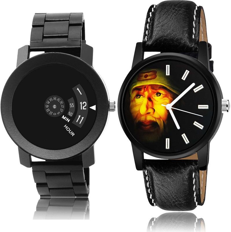 combo watch Analog Watch - For Men Brand New Royal Speedometer And Sai Baba Combo Watch For Boys And Men - BO48-B123