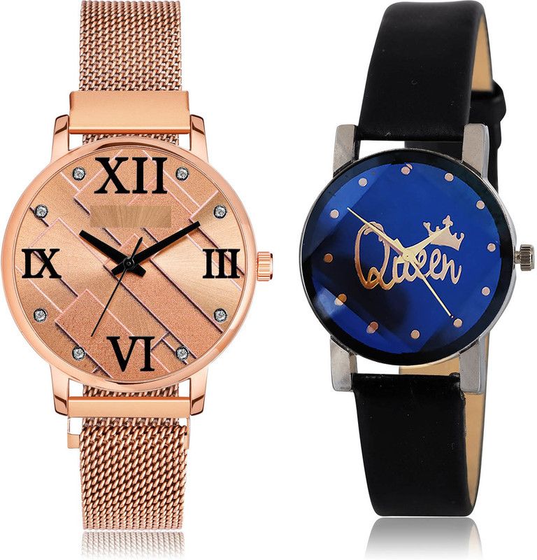 Analog Watch - For Girls Treading Chronograph 2 Watch Combo For Women And Girls - GM240-GC307