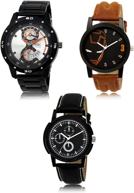 New latest Designer Combo of 3 Analog Watch - For Men 107-04-13