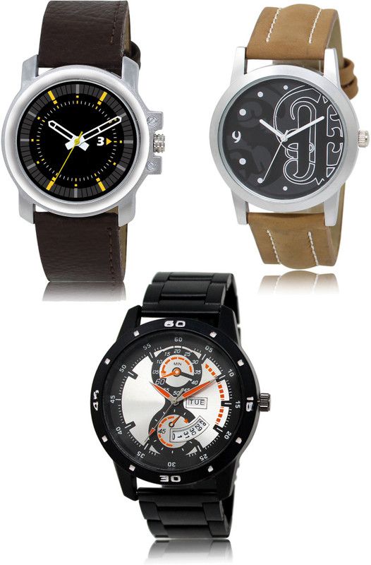New latest Designer Combo of 3 Analog Watch - For Men 44-14-107