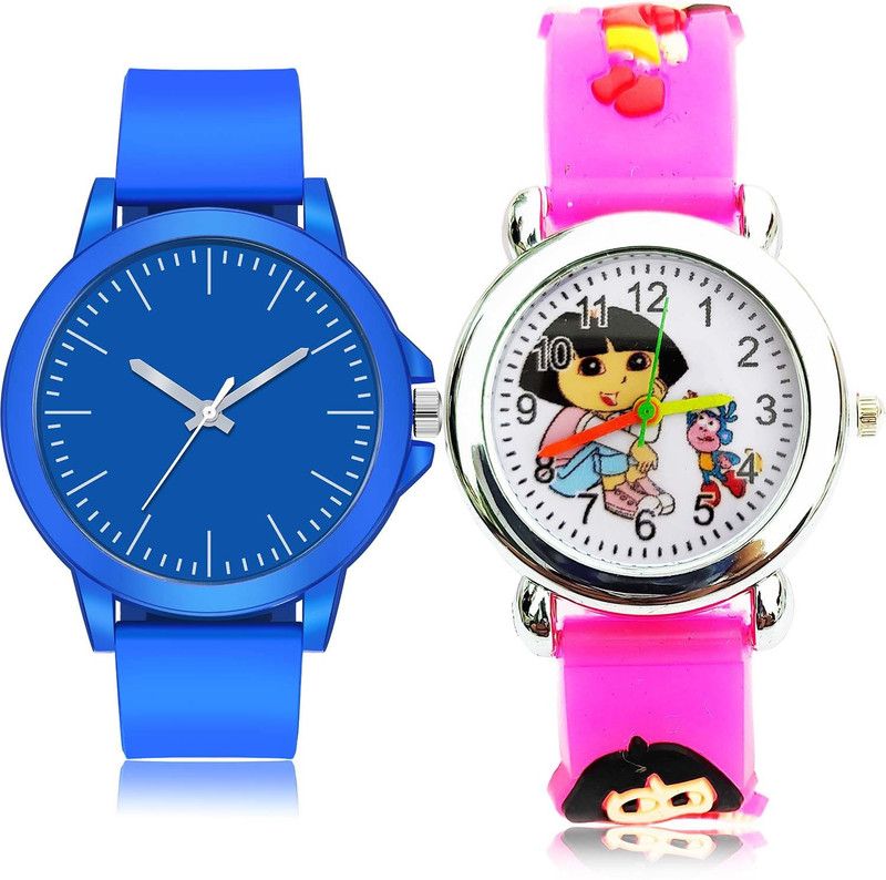 combo watch Analog Watch - For Boys Best Royal Sports And Dora The Explorer Kids 2 Watch Combo For Boys And men - BM117-BK193