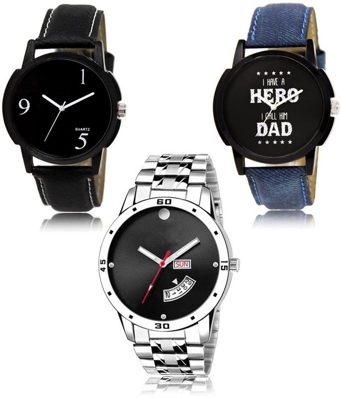 New latest Designer Combo of 3 Analog Watch - For Men LR-06-07-104