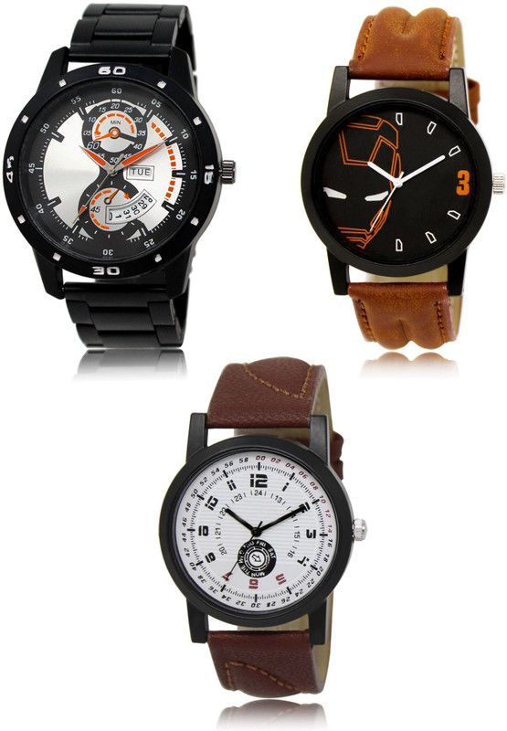 New latest Designer Combo of 3 Analog Watch - For Men 107-04-11