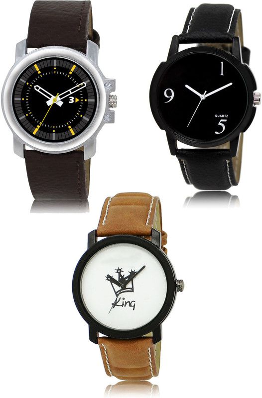 New latest Designer Combo of 3 Analog Watch - For Men 44-06-18
