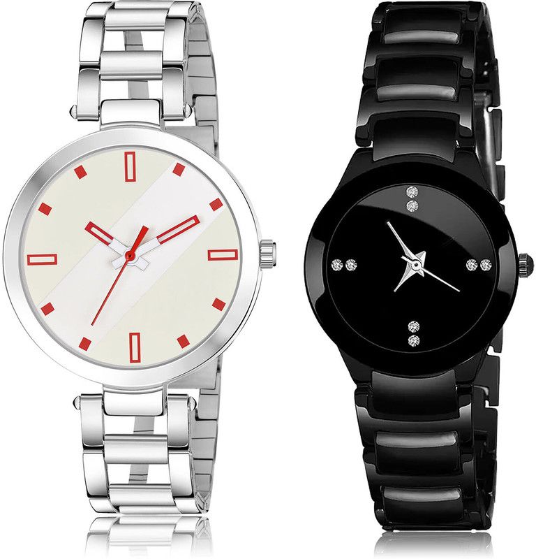 Analog Watch - For Girls Treading Heart 2 Watch Combo For Women And Girls - GM237-G206