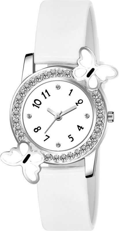 PU Butterfly Analog Watch - For Women