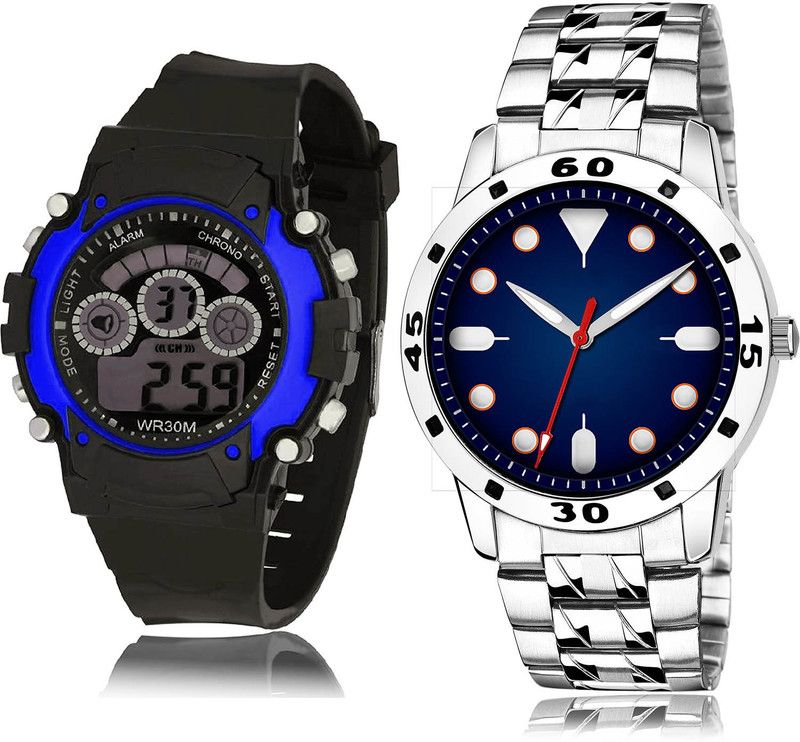 Analog Watch - For Boys Classical Valentine 2 Watch Combo For Boys And Men - B2-(65-S-19)