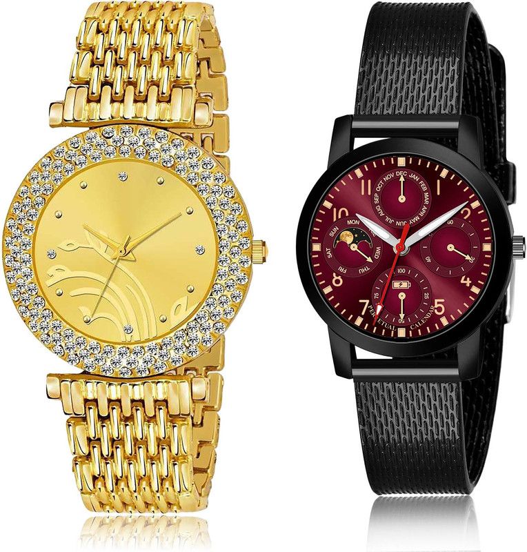 Analog Watch - For Women Best Branded 2 Watch Combo For Women And Girls - G574-(12-L-10)
