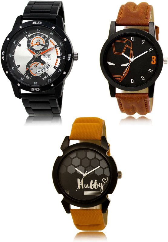 New latest Designer Combo of 3 Analog Watch - For Men 107-04-32