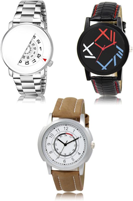 New latest Designer Combo of 3 Analog Watch - For Men LR106-LR12-LR17