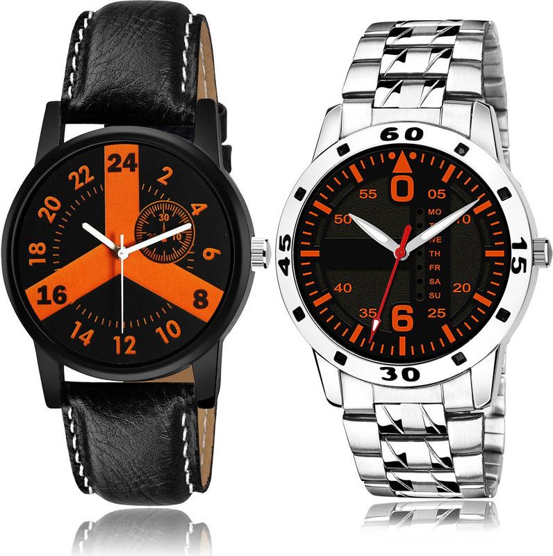 Analog Watch - For Men Treading Italian Designer 2 Watch Combo For Boys And Men - B865-(22-S-19)
