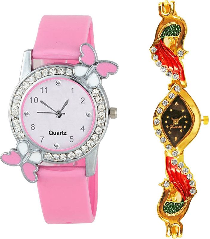 combo watch Analog Watch - For Girls Latest Traditional Butterfly - G99-G117