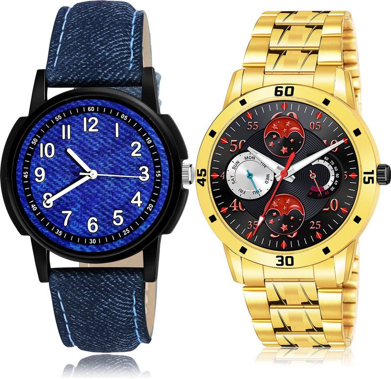 Analog Watch - For Men Contemporary Gift 2 Watch Combo For Boys And Men - B8-(50-S-21)