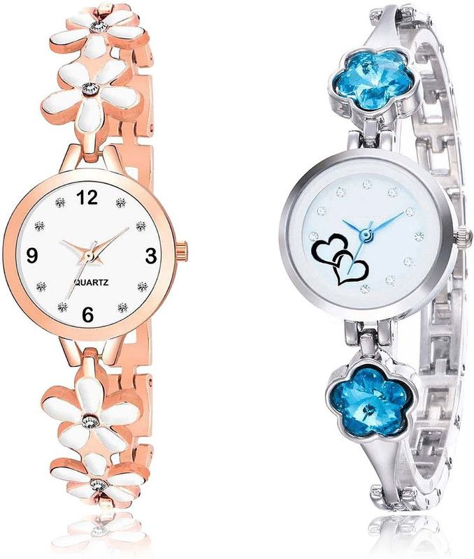combo watch Analog Watch - For Girls Classical Branded Flower And Love Valentine Combo Watch For Girls And Women - G462-G432