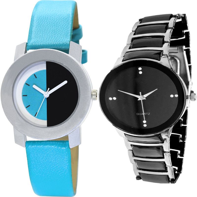 combo watch Analog Watch - For Girls New Italian Designer Analogue Blue And Silver Color Girls And Women Watch - G274-G207 (Combo of 2 )