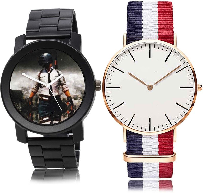 combo watch Analog Watch - For Boys Latest Diwali Pubg Military Army Chain Watch Watch - B506-B50 (Combo Of 2 )