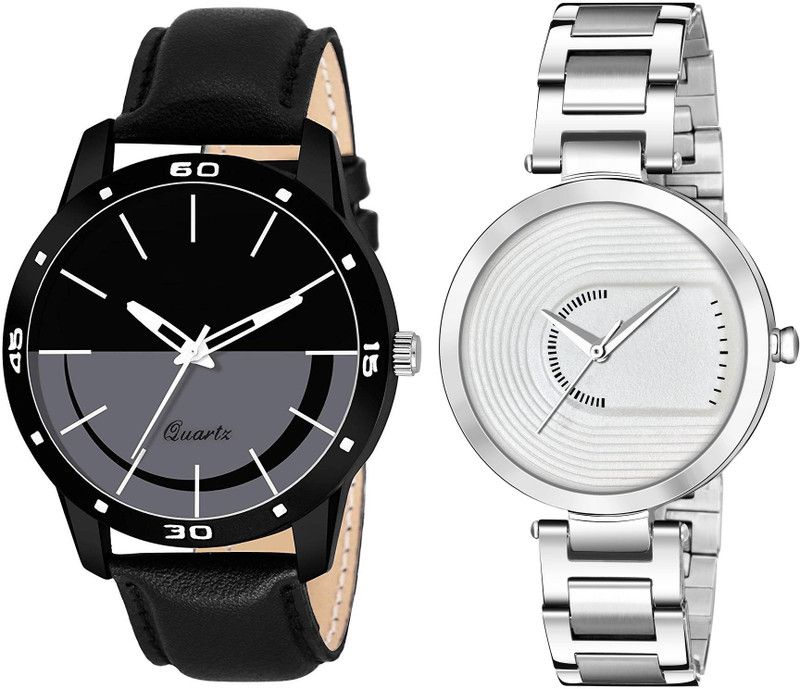 Analog Watch - For Men & Women GL-2479|Pack of 2 New Couple Combo New Sleek Look