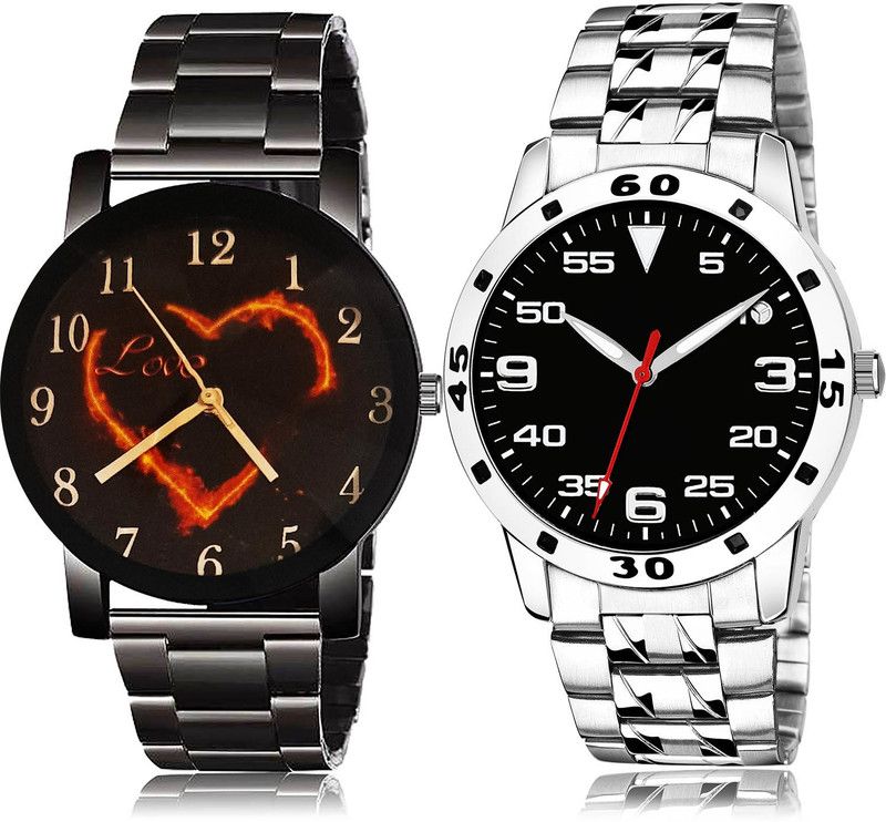 Analog Watch - For Men Brand New Wrist 2 Watch Combo For Boys And Men - BCPL7-(75-S-19)